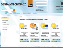 Tablet Screenshot of dental-obchod.cz